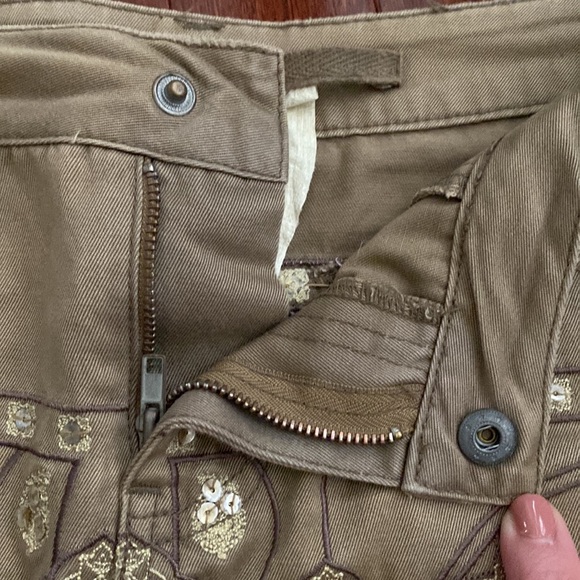 Da-Nang Taupe Embellished Mini Skirt - Picture 14 of 16